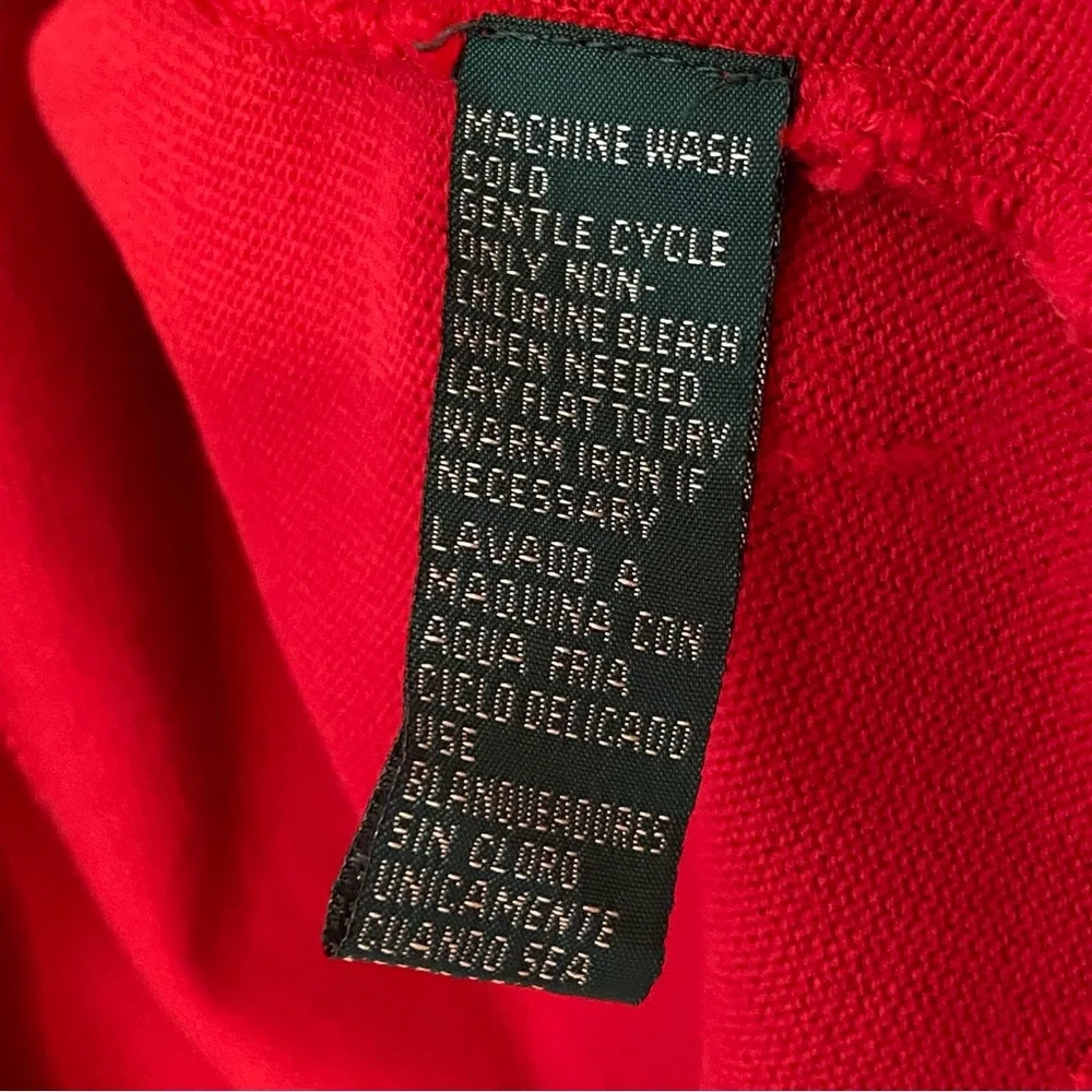 Lauren Ralph Lauren Notch Lapel Collar Long Sleeve Button Front Cardigan - Picture 12 of 12